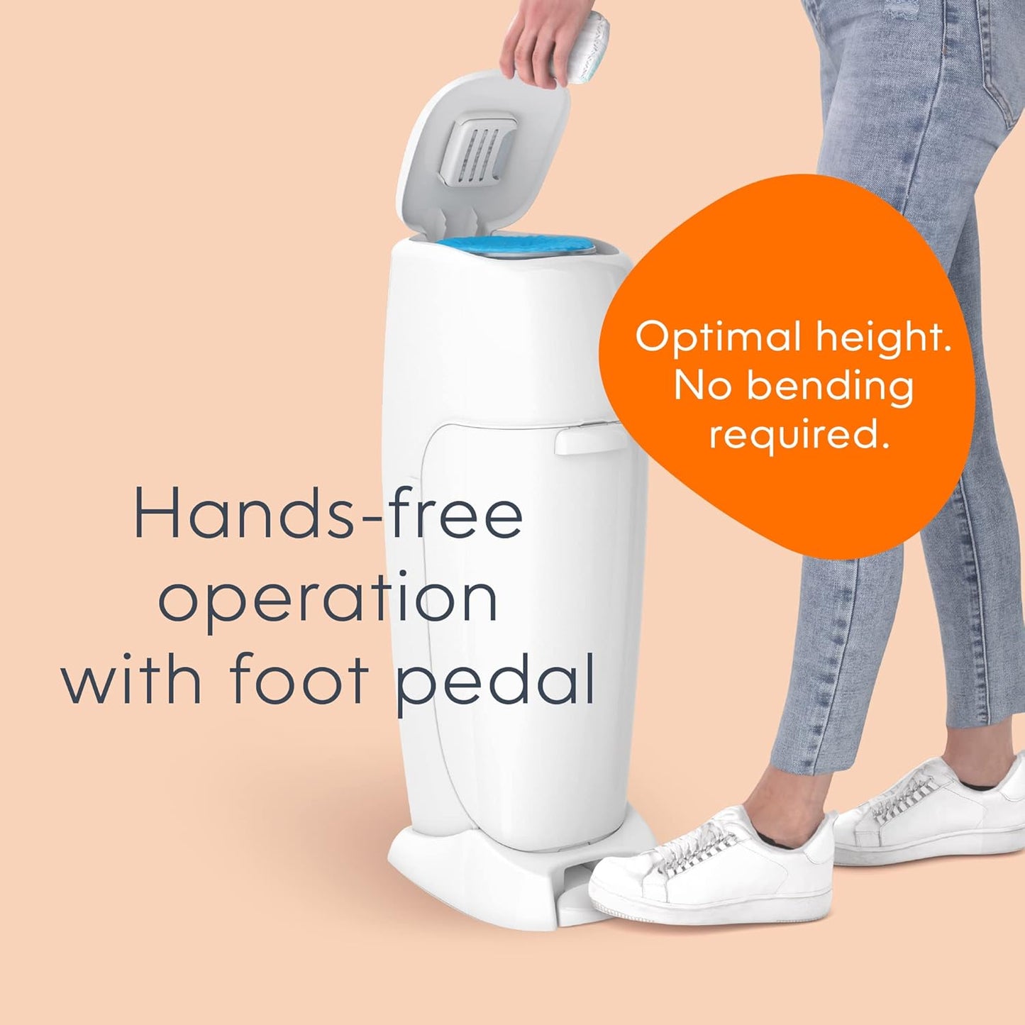 Cubeta contenedora pañales sucios con tecnología antiolor Playtex,...