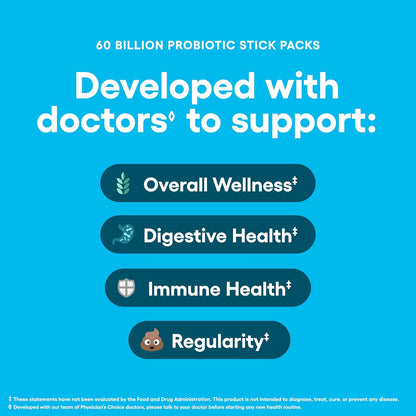 Physician's Choice Paquetes de probióticos en barra de 60 mil m...
