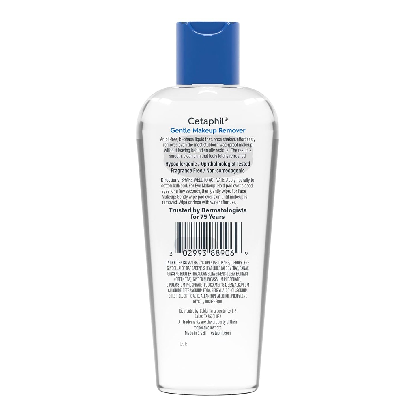 Desmaquillador suave resistente al agua, 6.0 onzas líquidas, de la...