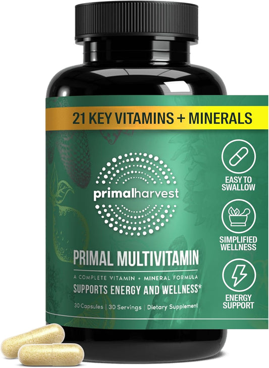Primal Harvest Primal Multivitamin - Suplemento diario multivitamín...