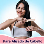 Plancha plana de pelo profesional Angenil Pro Twist, alisadora y ri...