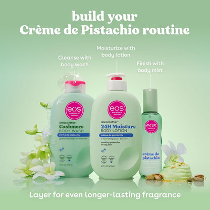 eos Loción corporal Shea Better - Crema de pistacho, cuidado de la...