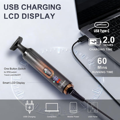 Hatteker Afeitadora eléctrica para espalda para hombre 4 en 1, reco...