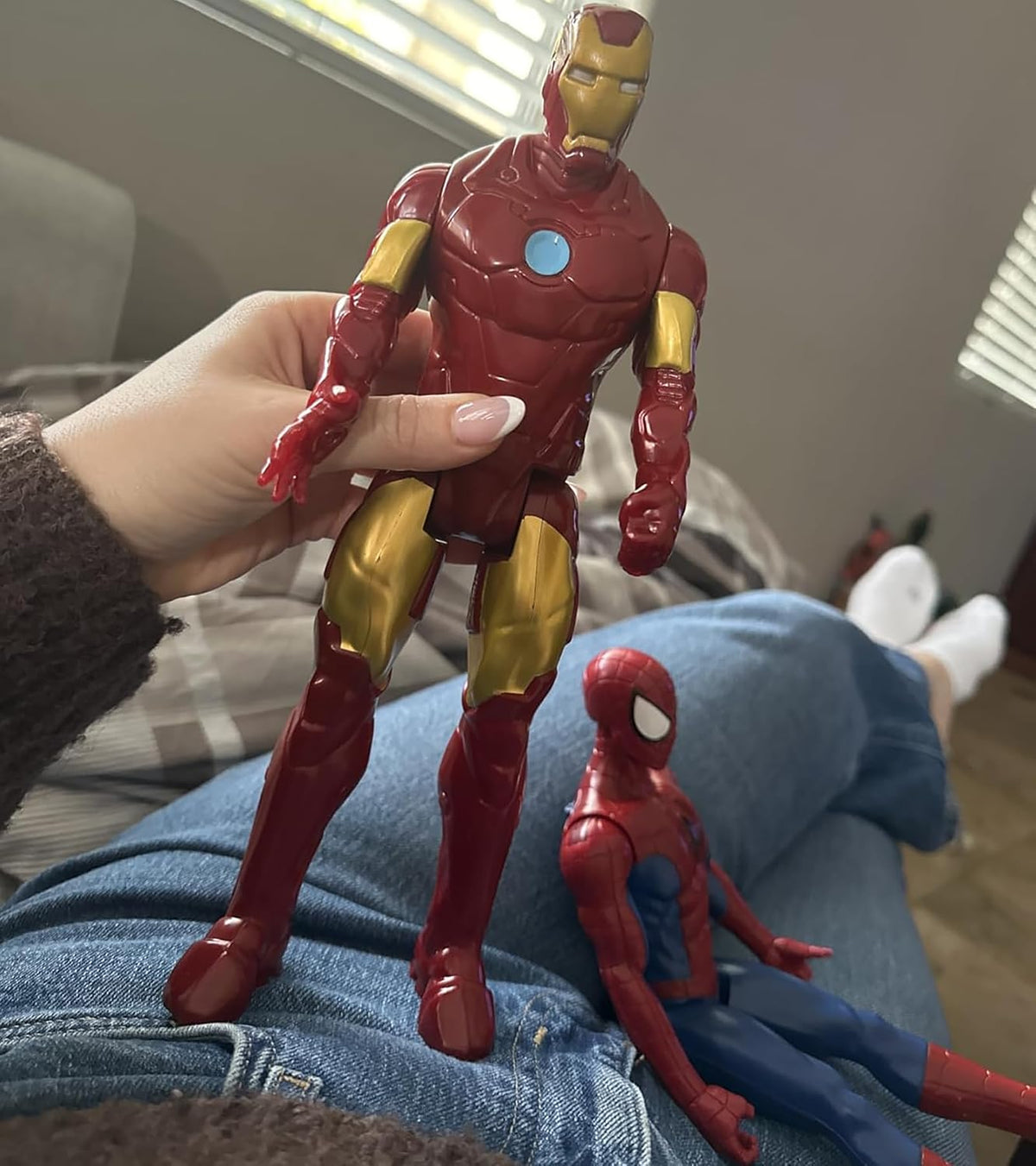 MPMIYVX Juego de 2 figuras de acción de superhéroe, figuras colecci...
