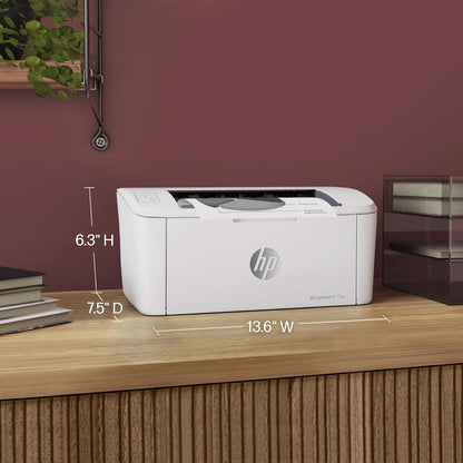Impresora inalámbrica en blanco y negro HP LaserJet M110w, impresión, velocidades rápidas, configuración fácil, impresión móvil, ideal para equipos pequeños