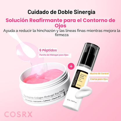 COSRX Pink Peptides - Parche de hidrogel de colágeno para ojos hinc...