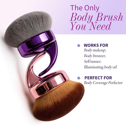 Blend &amp; Blur Brocha de maquillaje corporal ultra grande para au...