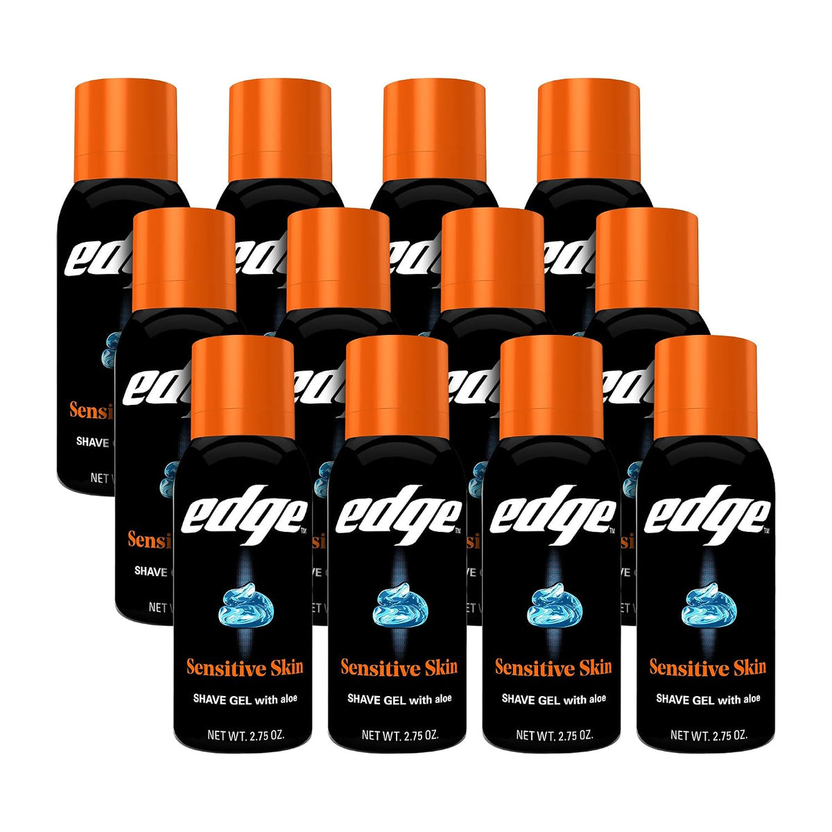 Edge Gel de afeitar para hombres, piel sensible, 2.75 oz (paquete d...
