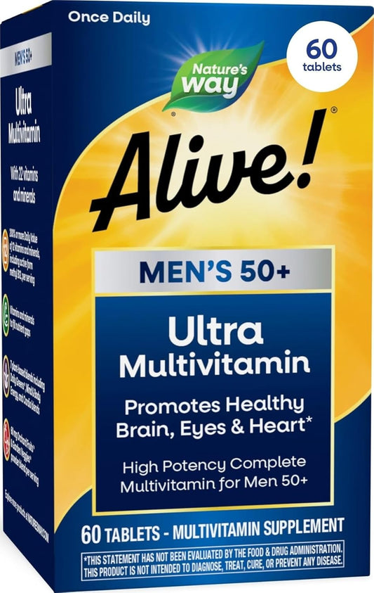 Nature's Way Vivo una vez al día, 50+ tabletas de ultra potenci...