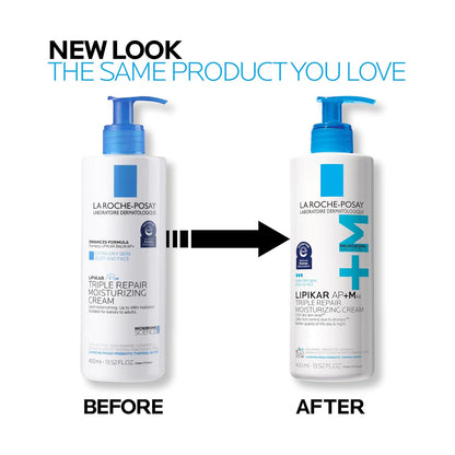 La Roche-Posay Lipikar AP+ - Crema hidratante triple reparadora, lo...