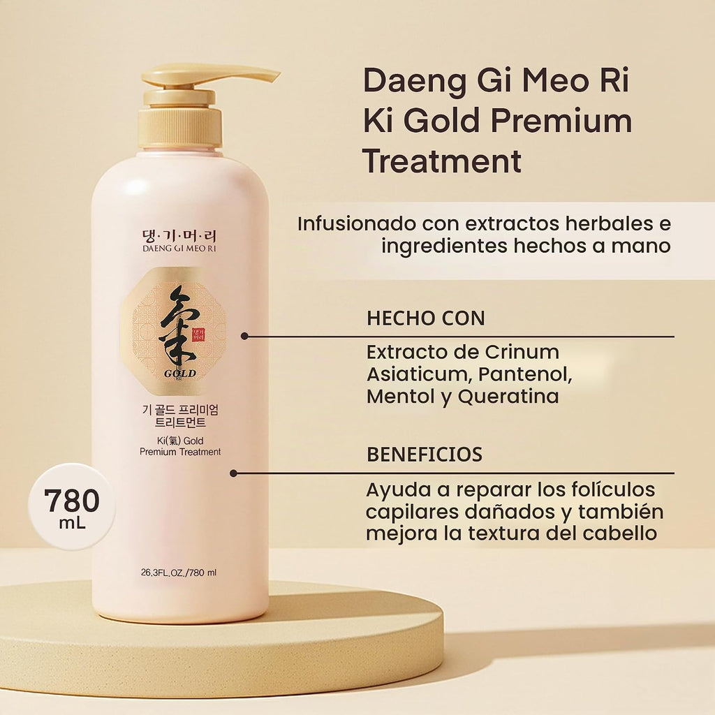 DAENG GI MEO RI Ki Gold Premium 2 Champú 26.4 fl oz + Tratamiento 2...