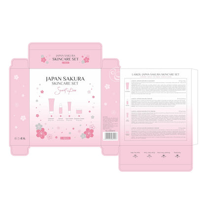 Conjunto de Cuidado de la Piel JAPAN SAKURA Juegos de Regalo de Bel...