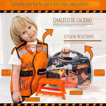 KidBloom Juego de Herramientas para Niños Pequeños, Juego de Herram...