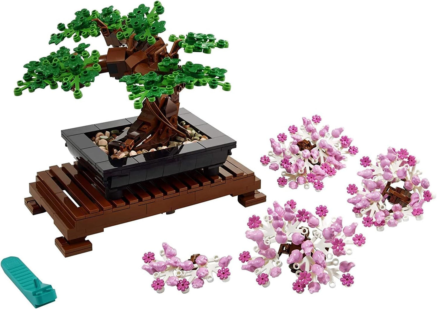 LEGO Botanicals Juego de Construcción de Árbol Bonsái - Plantas de Árbol Bonsái Artificial para Decoración del Hogar, Adultos de 18+ Años - Plantas Artificiales, Falsas para Mesa, Escritorio, Oficina