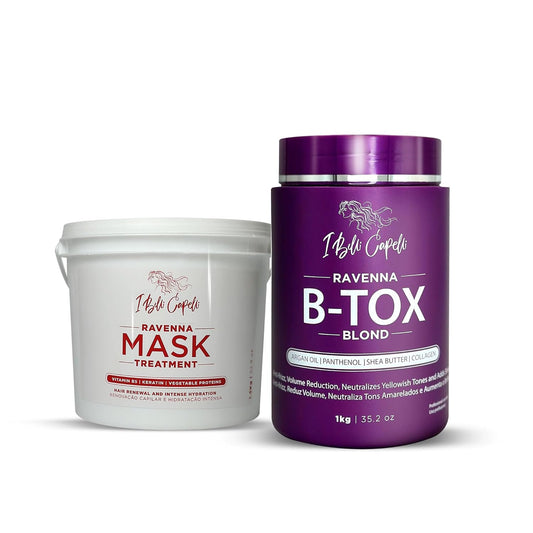 Kit B-tox Rubio Ravenna - Tratamiento B-tox para el cabello (1 Kg\/...