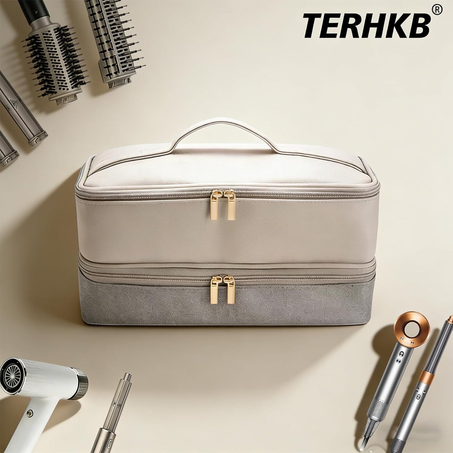 I'SMARTMOON Bolsa de viaje impermeable de 2 capas para herramie...