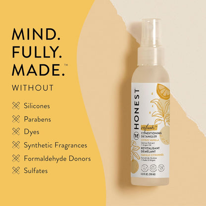 The Honest Company - Espray acondicionador desenredante, naranja du...