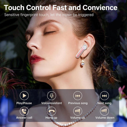 Fhumsh A10 Pro - Auriculares inalámbricos Bluetooth 5.3 HiFi Stereo...