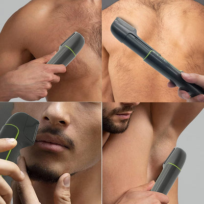 XQSSB Recortador corporal recargable para hombres, afeitado húmedo...