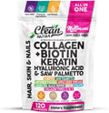 Clean Nutra Multimane Colágeno Biotina Queratina Ácido Hialurónico...