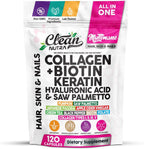 Clean Nutra Multimane Colágeno Biotina Queratina Ácido Hialurónico...