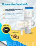 BRITULIF Pulverizador de bidé para inodoro, presión ajustable, blan...