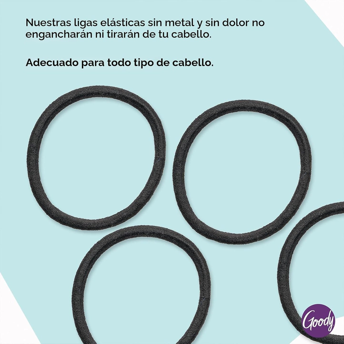 Goody Ouchless - Bandas elásticas para el cabello, sin tirones, sin...