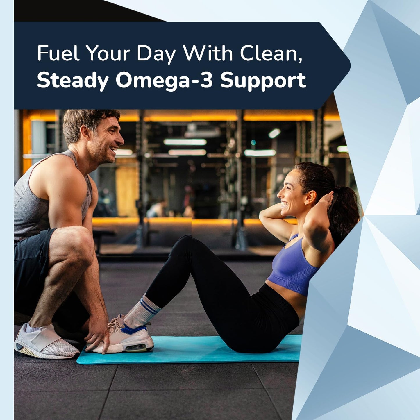 Suplementos de aceite de pescado Omega 3 para mujeres y hombres, 12...