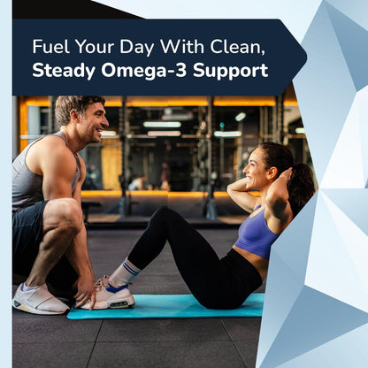 Suplementos de aceite de pescado Omega 3 para mujeres y hombres, 12...