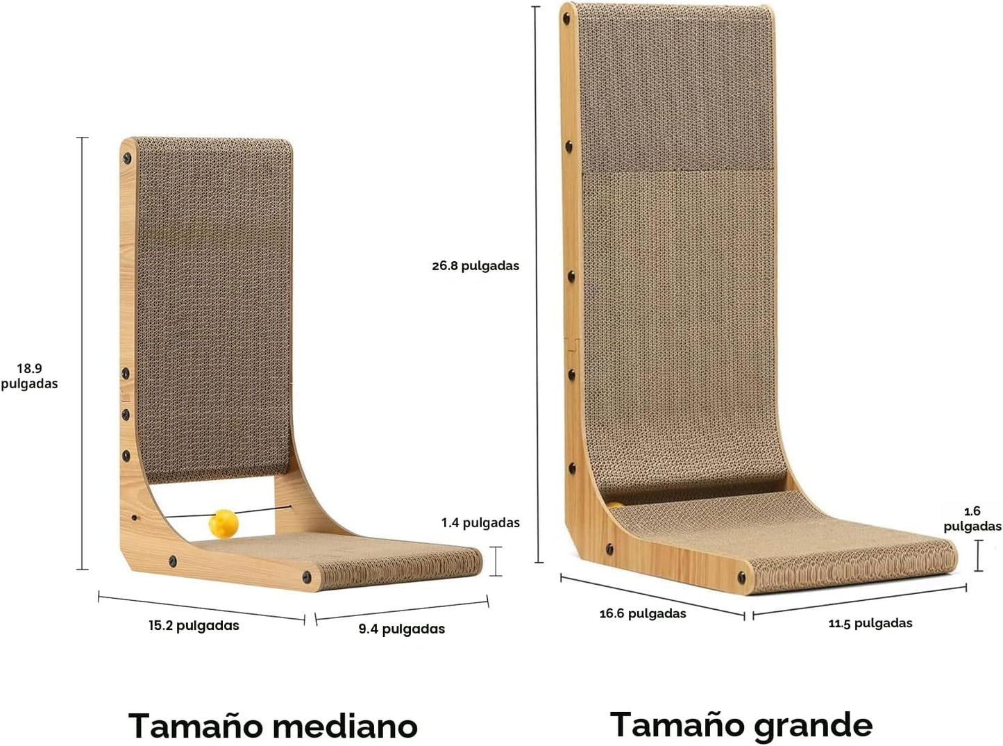 FUKUMARU Rascador para Gatos, Almohadilla de Rascar para Gatos en F...