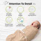 Paquete de 3 sacos de dormir envolventes orgánicos para bebé - Envo...