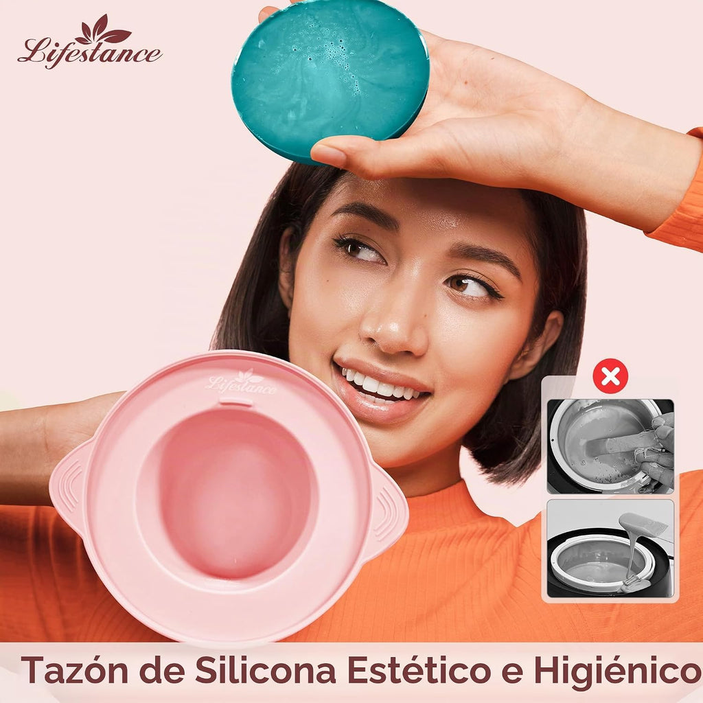 Lifestance - Kit de depilación para mujeres y hombres, calentador d...