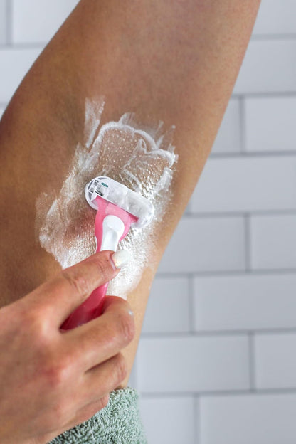 Shaveworks Pearl Soufflé Crema de afeitar para mujeres, loción de a...