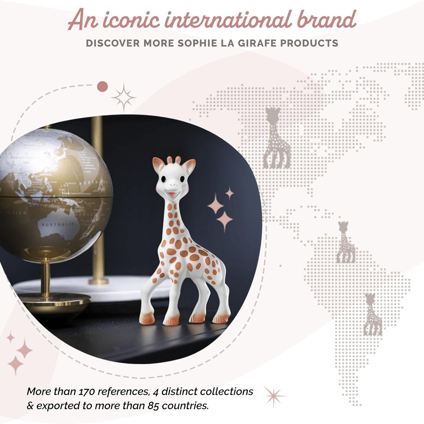 Sophie la girafe | Nacida en París | Desde 1961 | Envase listo para regalo | (616400) | Incluye función de autenticación