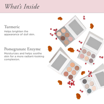 PÜR MINERALS On Point - Paleta de sombras para ojos, tonos mate, br...