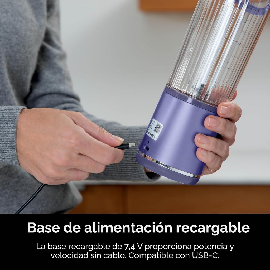 Ninja Blast - Licuadora portátil, inalámbrica, recipiente de 18 onz...