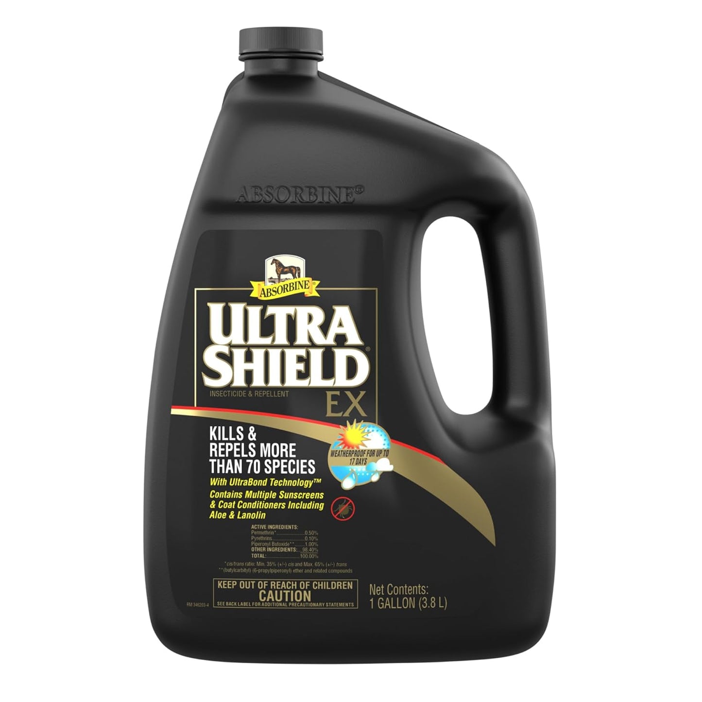 Absorbine UltraShield EX 128oz Insecticida, Mata y Repele Moscas, M...