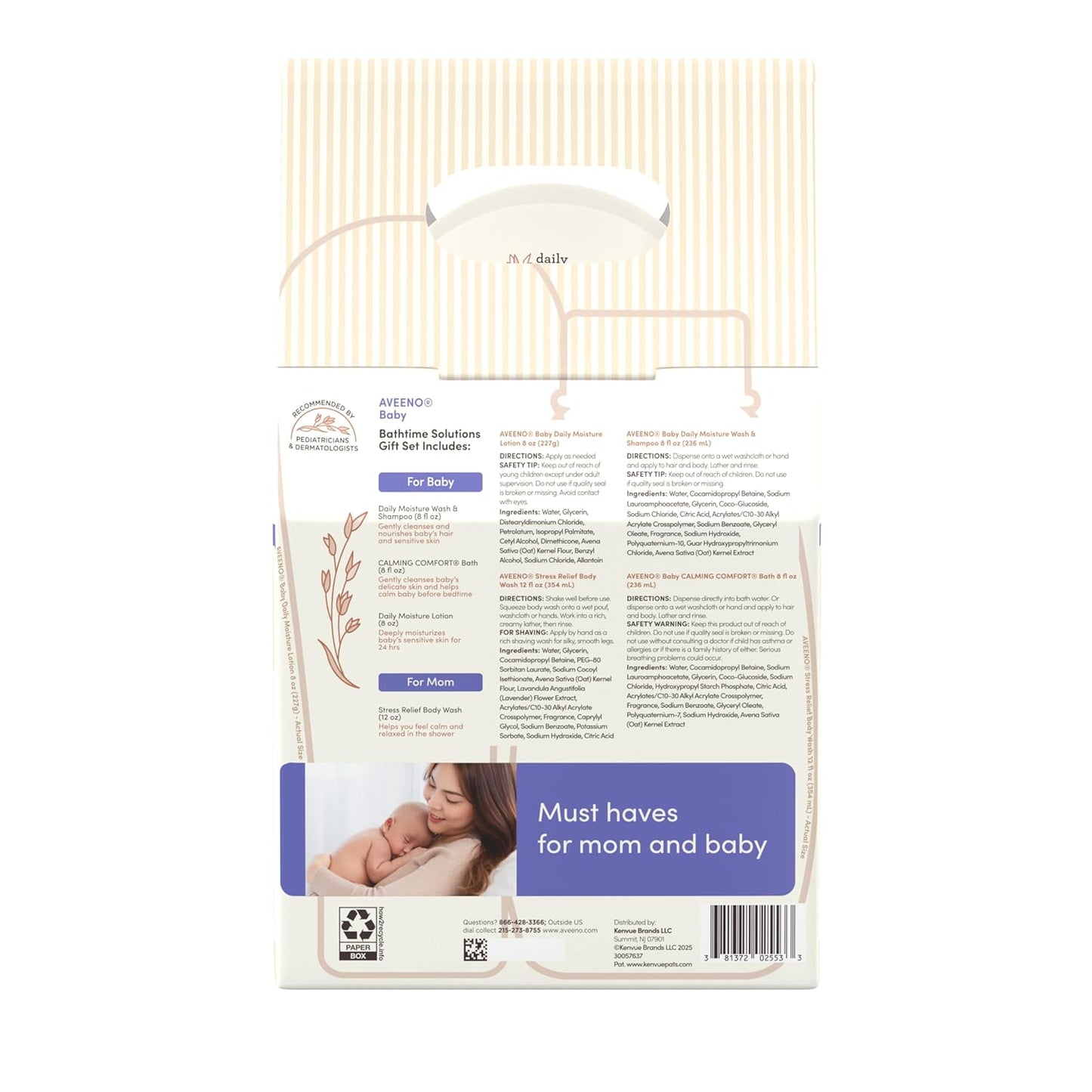 Aveeno Baby Bathtime Solutions Mommy &amp; Me - Set de regalo para...