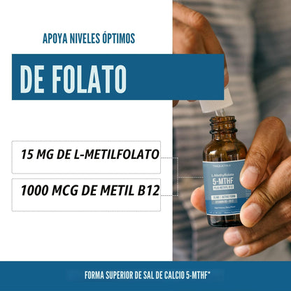 L Metilfolato 15mg Plus Metil B12 Cofactor \u2013 Sabor a Bayas Org...
