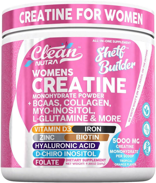 Creatina para Mujeres | Monohidrato de Creatina + BCAA Polvo Mio-In...
