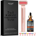 Soulspa Pure Masajeador facial 7 en 1 LED varita de luz roja para c...