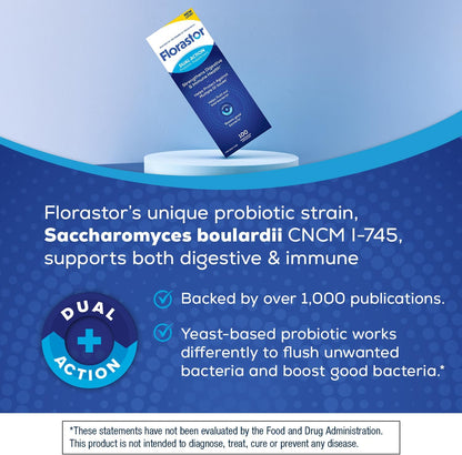 florastor Daily Probiotico Suplemento, 250 mg, Cápsulas 100 EA por...