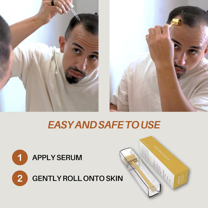 Rodillo Derma de lujo chapado en oro de 24 quilates \u2013 Titatium...