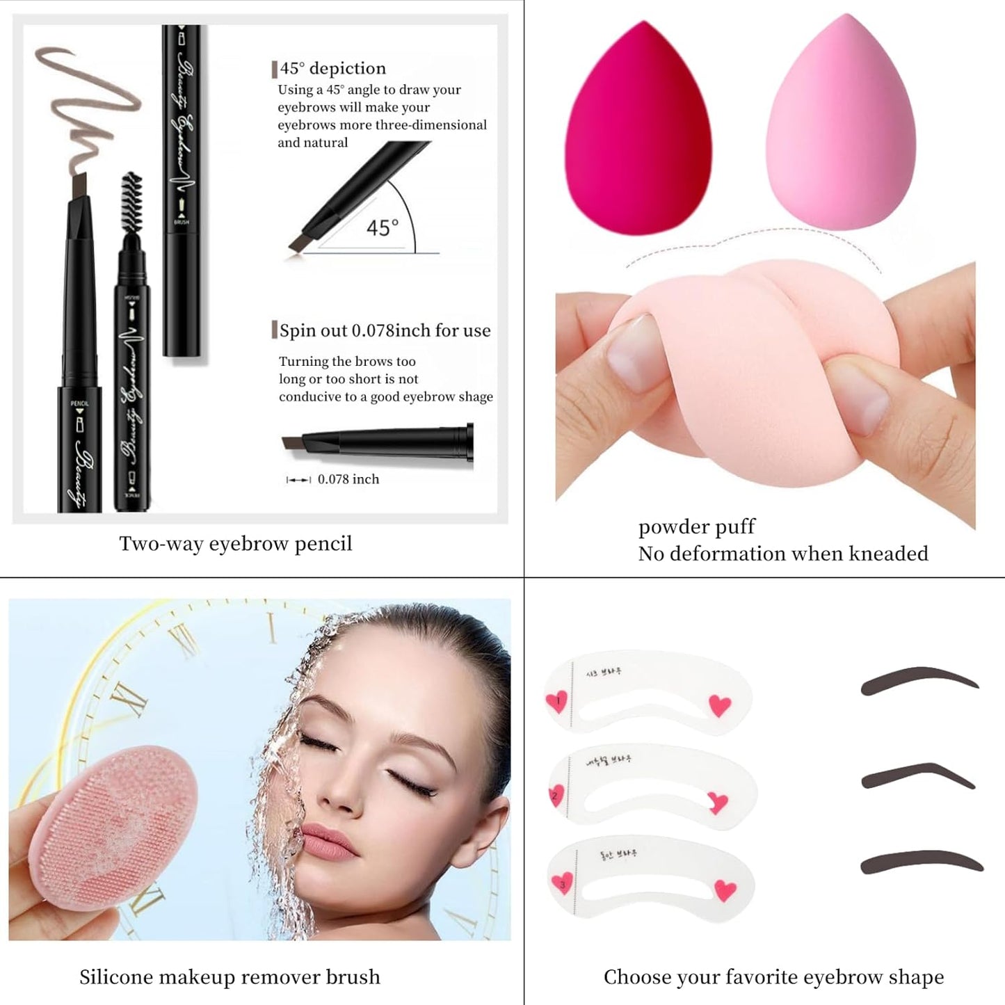 Kit de maquillaje para adolescentes, conjunto para mujeres, kits de maquillaje para festivales, juegos de maquillaje, regalo para adolescentes, niñas, regalo de viaje, juego de maquillaje de sombra de
