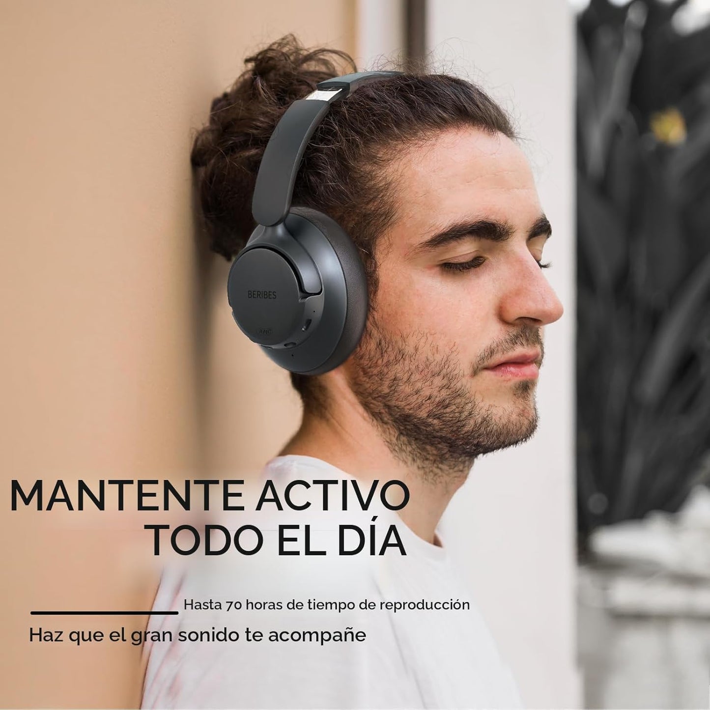 BERIBES - Audífonos híbridos mejorados con cancelación activa de ru...