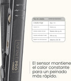 INFINITIPRO BY CONAIR Plancha plana de cerámica turmalina, 1 pulgad...