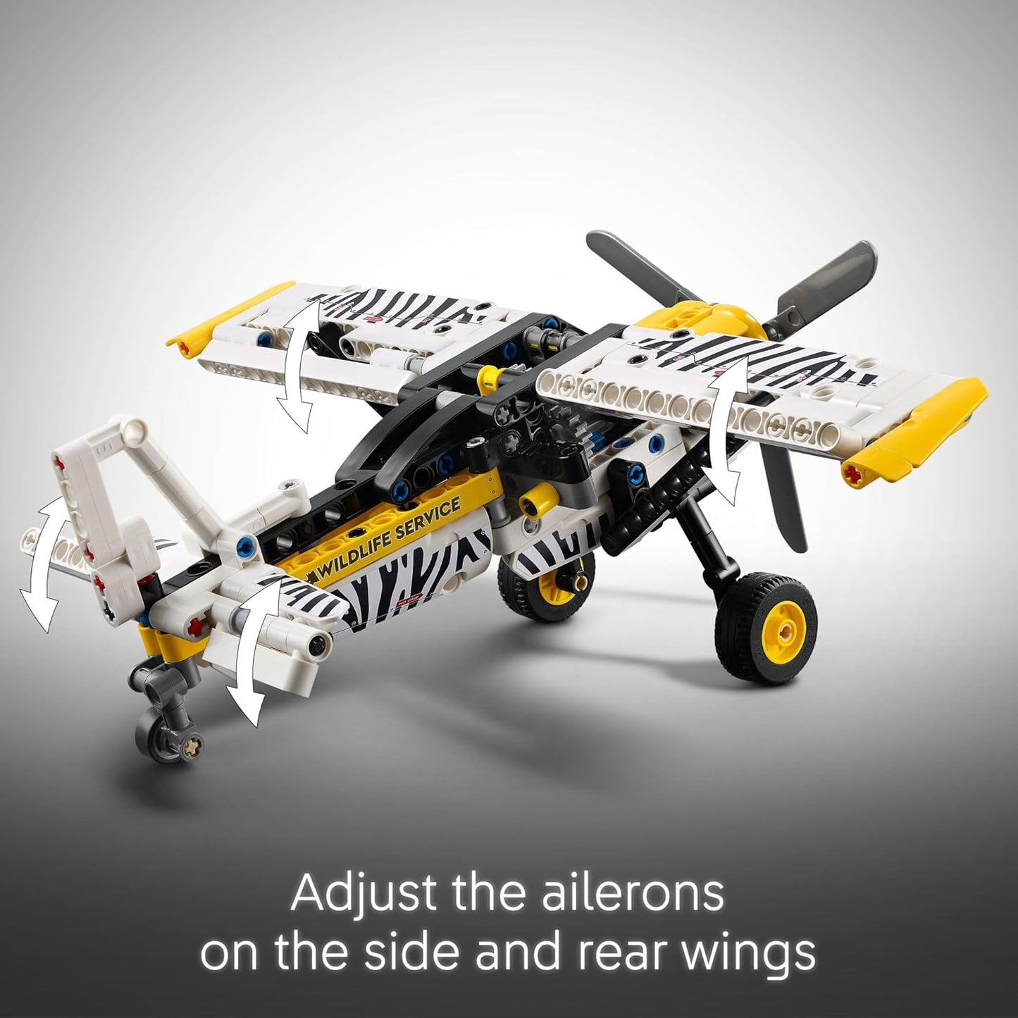 Avión de juguete LEGO Technic - Avión de juguete para construir para niños, niños y niñas, a partir de 8 años - Juego de avión modelo con hélice giratoria, motor de pistón de 4 cilindros y más - 42198