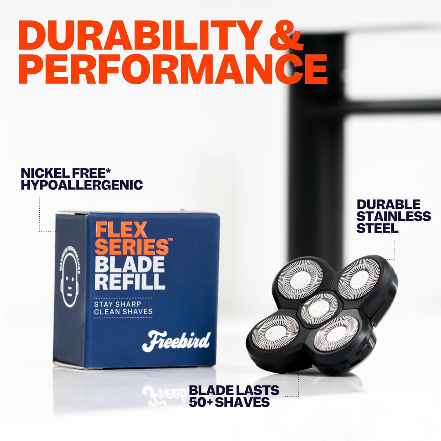 Freebird FlexSeries - Paquete de 1 repuestos de cuchilla oficial, s...