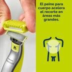 Philips Norelco Cortadora y afeitadora eléctrica OneBlade híbrida,...
