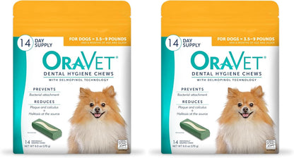 OraVet Masticables dentales para perros, cuidado bucal e higiene ma...